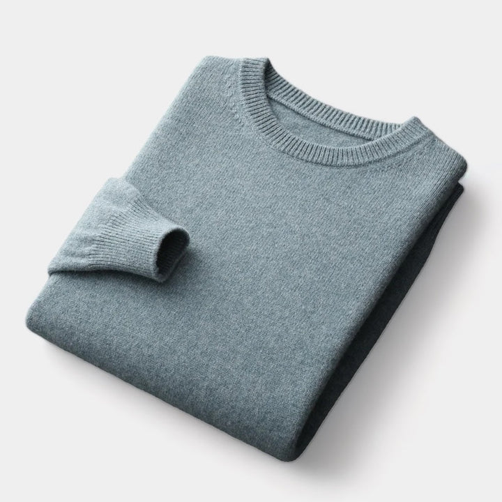 João - Pull en maille mélangée à col rond