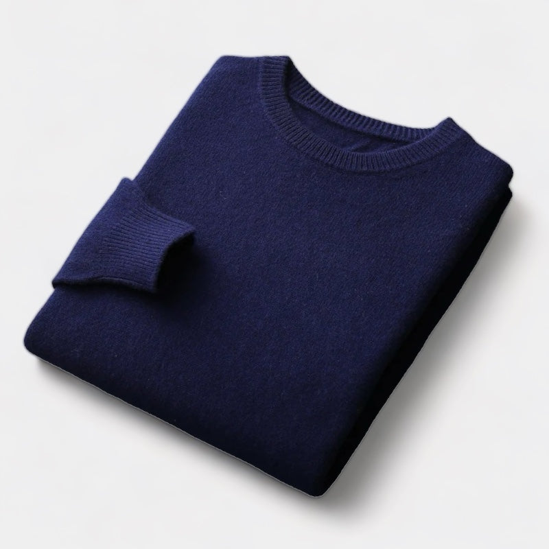 João - Pull en maille mélangée à col rond