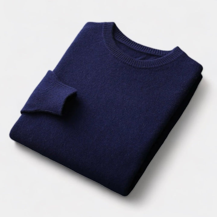 João - Pull en maille mélangée à col rond