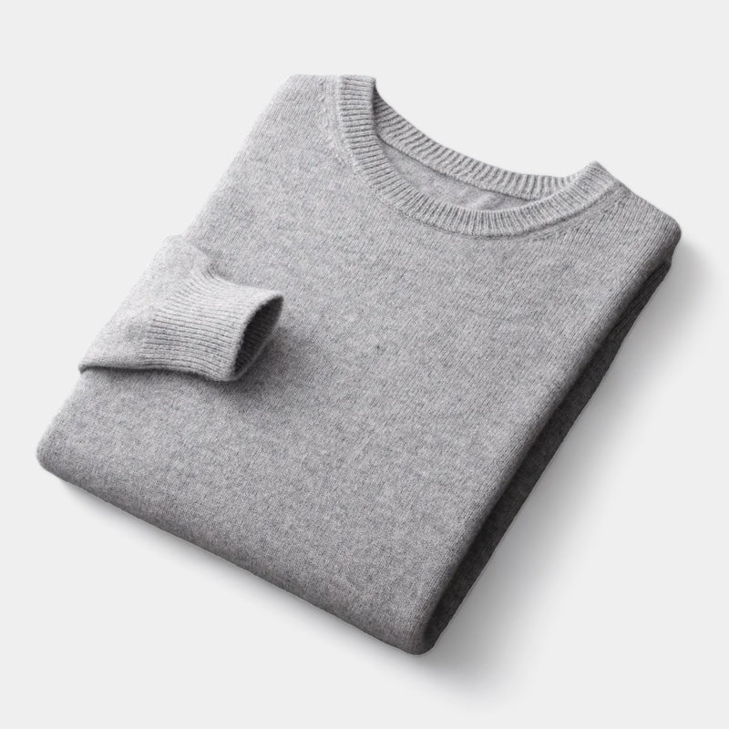 João - Pull en maille mélangée à col rond