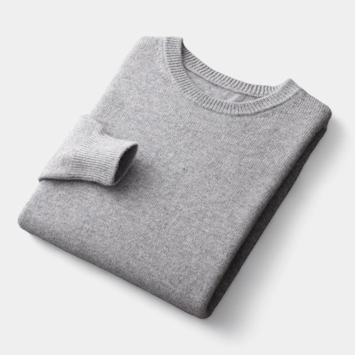 João - Pull en maille mélangée à col rond