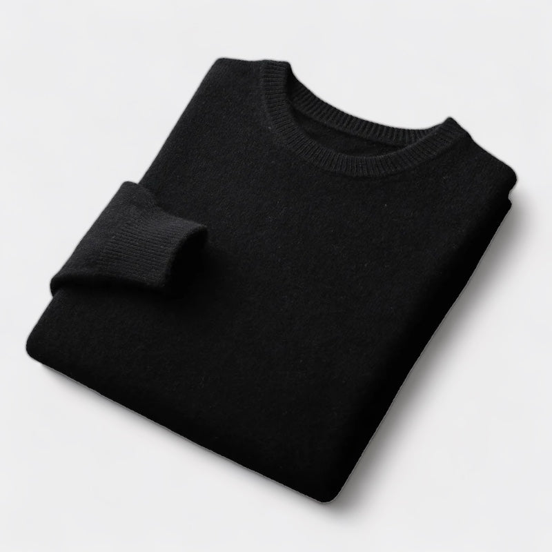 João - Pull en maille mélangée à col rond