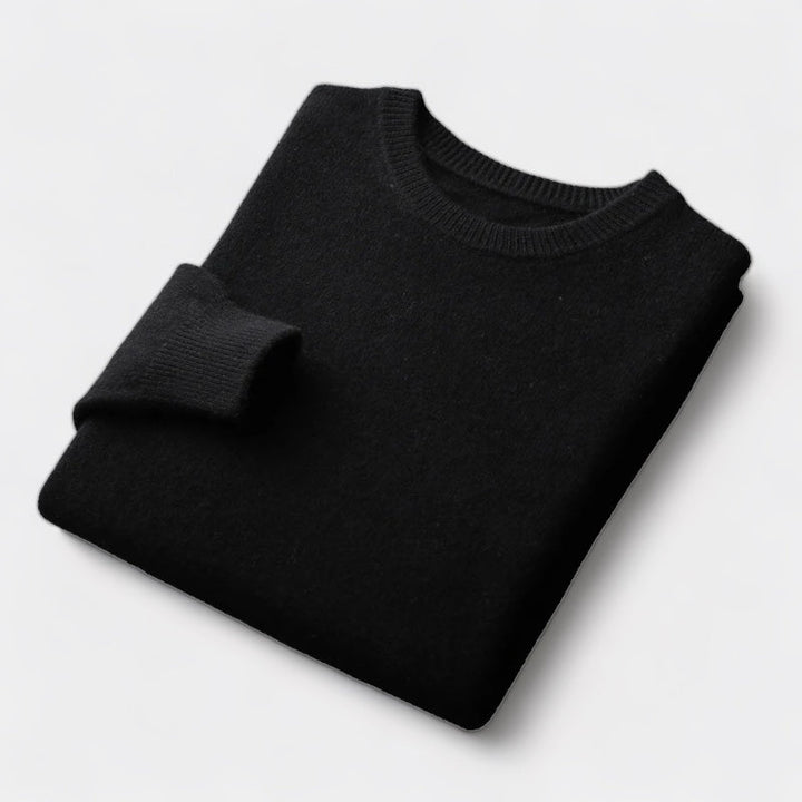 João - Pull en maille mélangée à col rond