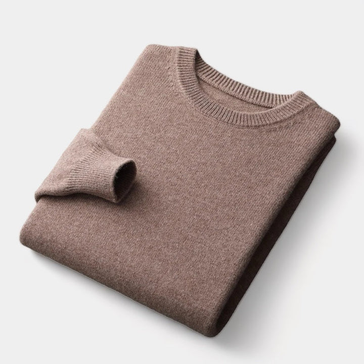 João - Pull en maille mélangée à col rond
