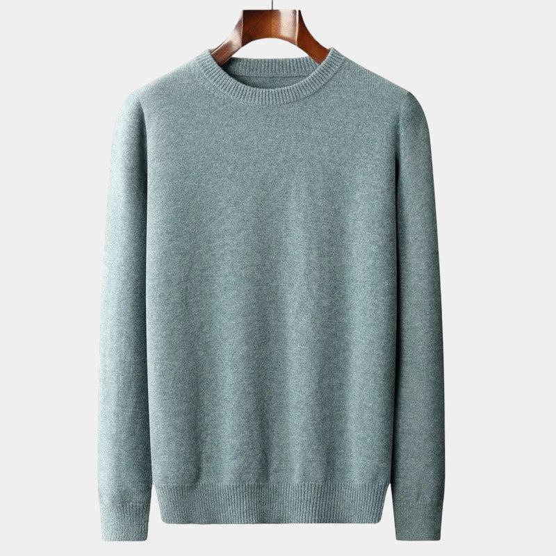 João - Pull en maille mélangée à col rond