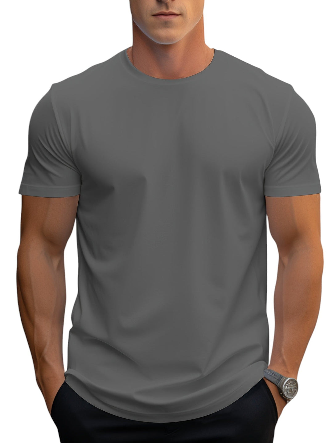 T-Shirt - Coupe Régulière Col Doux