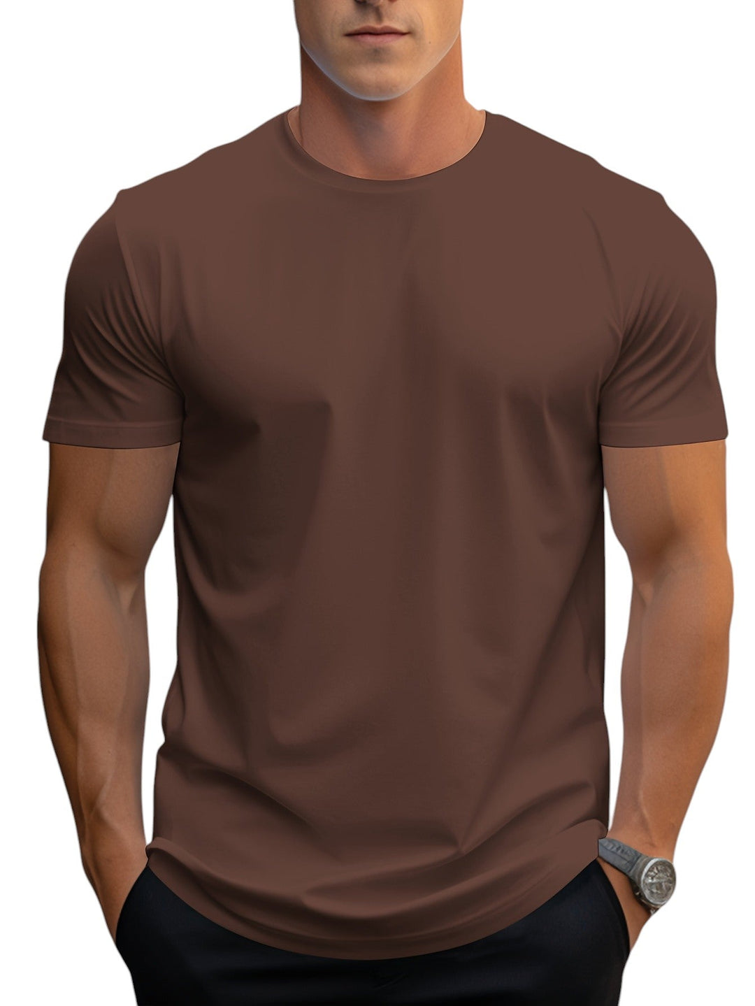 T-Shirt - Coupe Régulière Col Doux