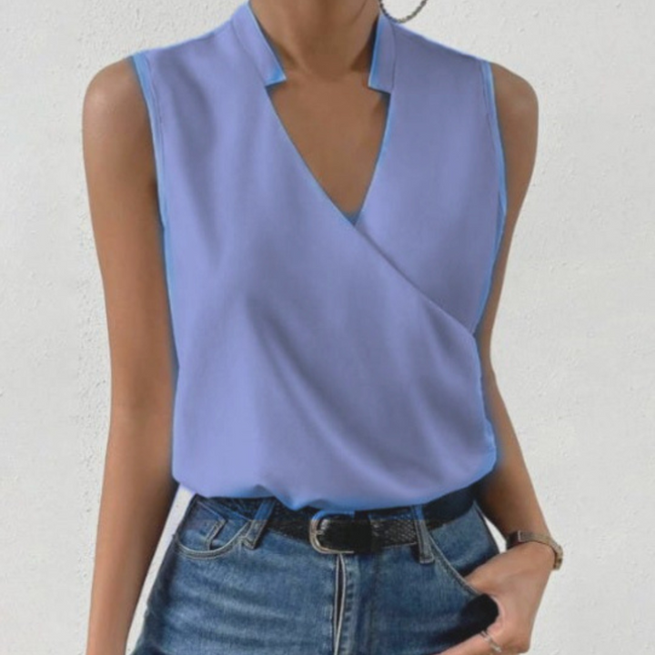 Salete - Top doux avec décolleté en V