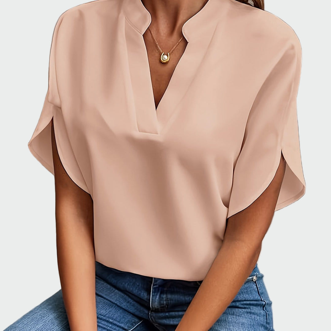 Chemise avec impression drapée