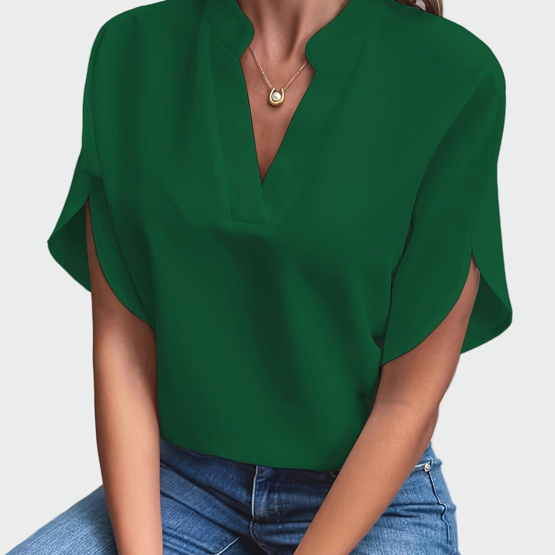 Chemise avec impression drapée