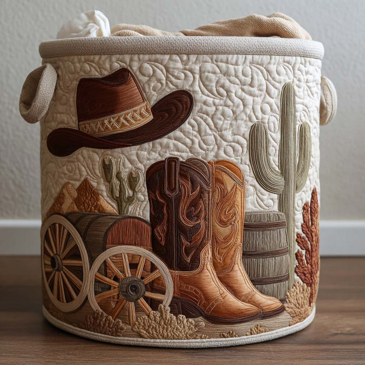 Western Spirit | Panier à Linge Fait Main
