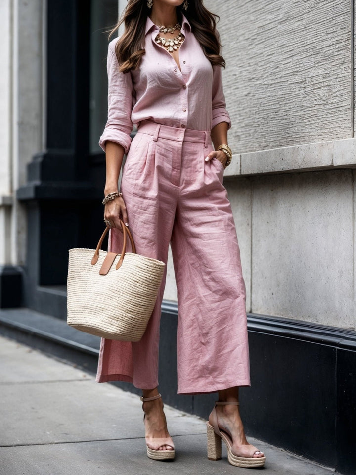 Isadora - Look Décontracté Chic Rose