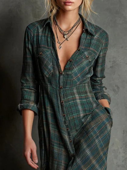 Lídia - Robe longue chemise