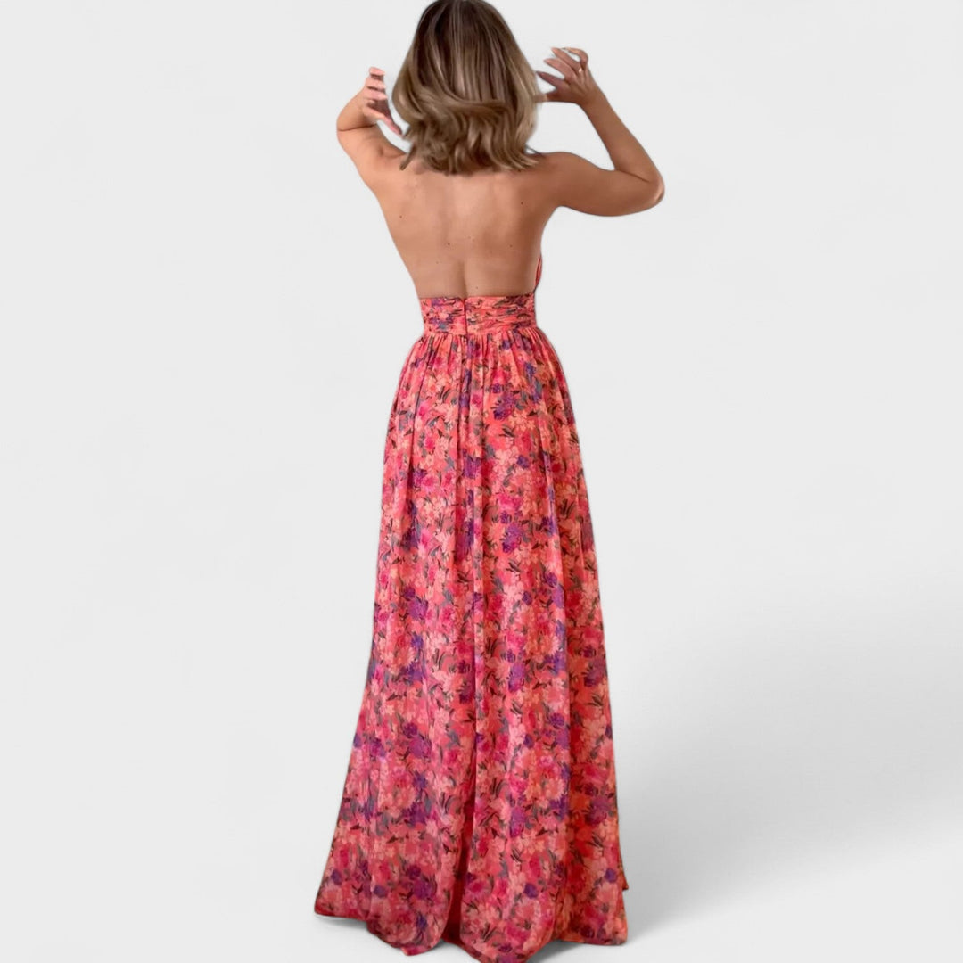 Floraria - Robe longue avec des haltères