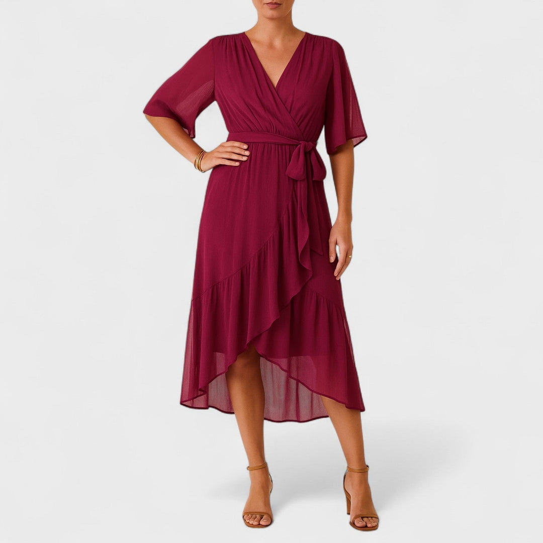 Ialina - Robe élégante avec taille cintrée