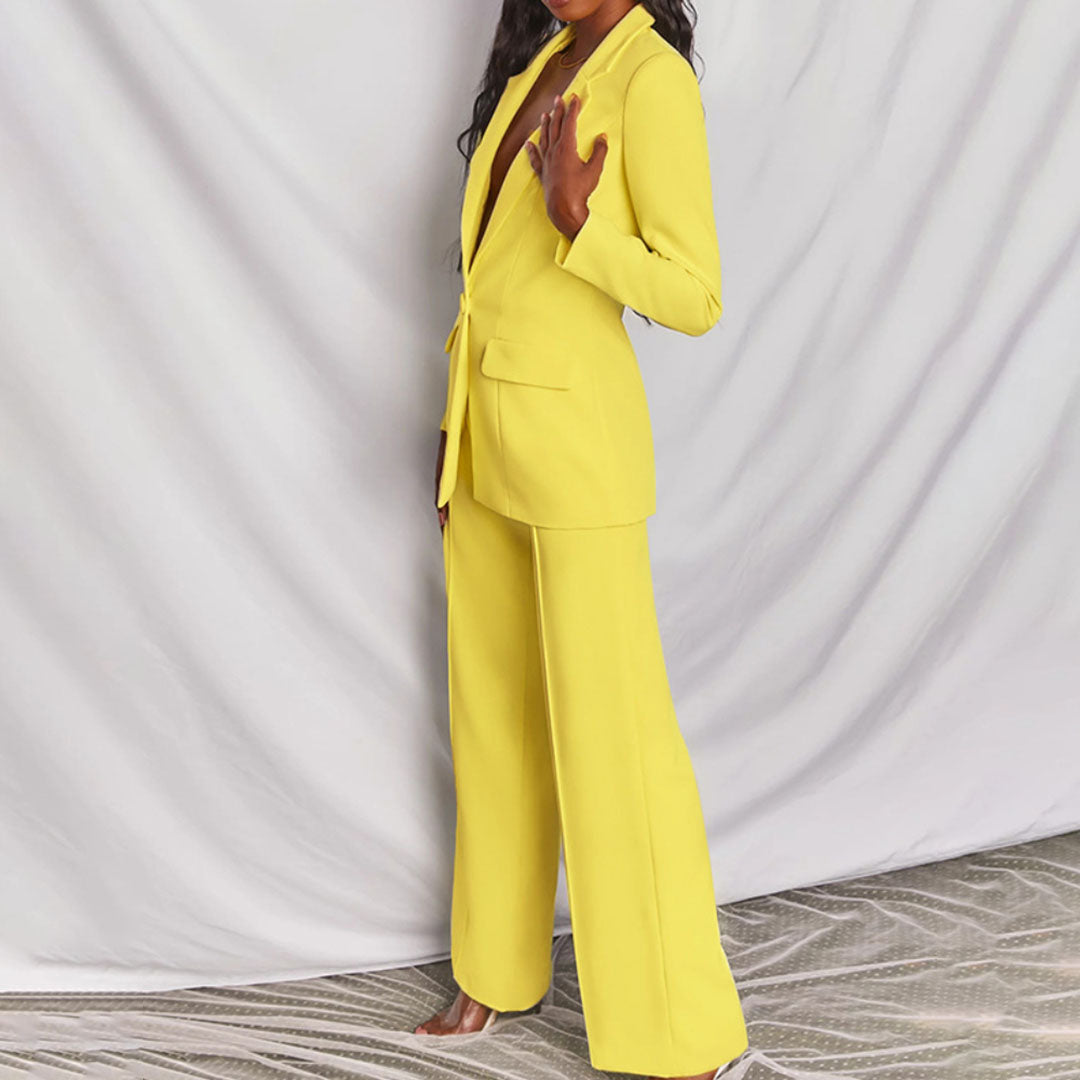 Lara - Blazer Élégant et Pantalons
