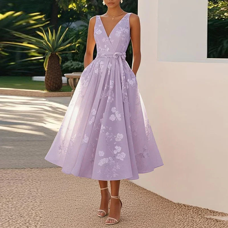 Catarina - Robe Midi Élégante