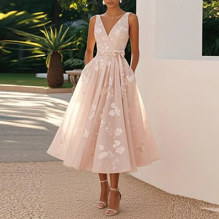 Catarina - Robe Midi Élégante