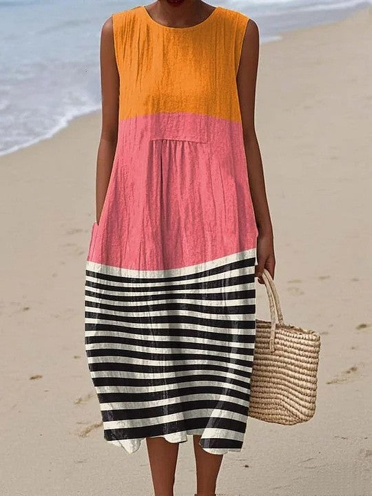 Vânia - Robe Color Block