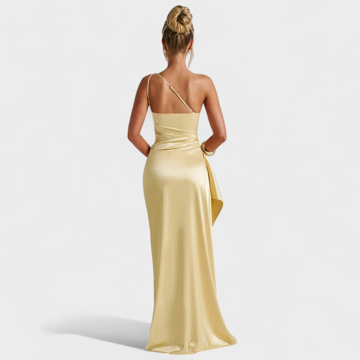 Ariel - Robe Asymétrique en Satin