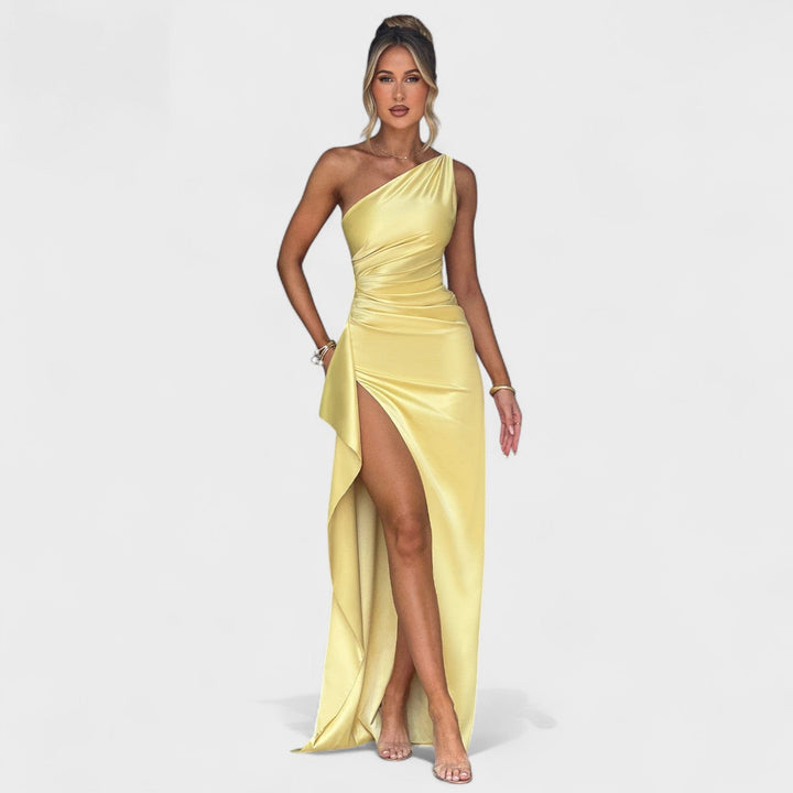 Ariel - Robe Asymétrique en Satin