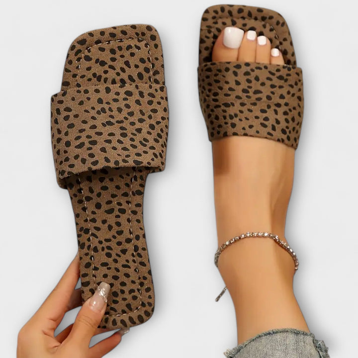 Elisabete - Mocassins plats avec imprimé léopard