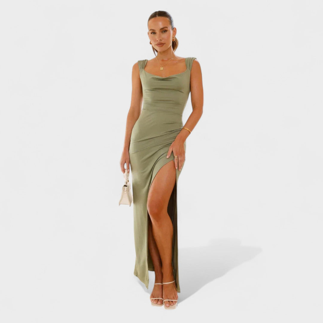 Sarela - Robe longue dos nu