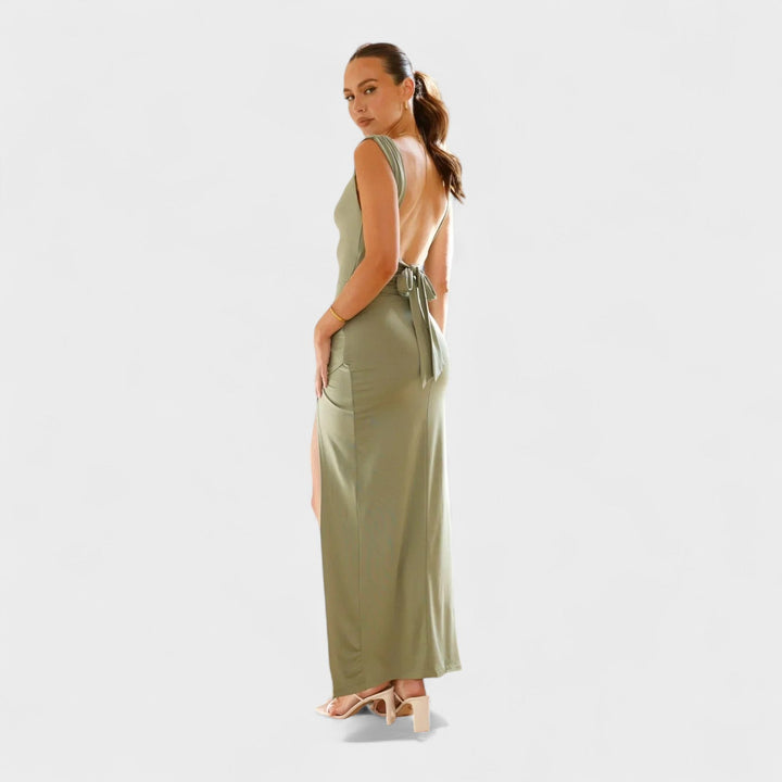 Sarela - Robe longue dos nu