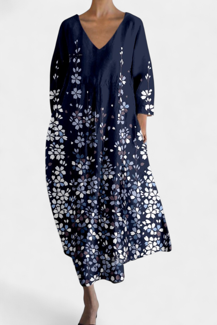 Ana - Robe Fluide avec Imprimé