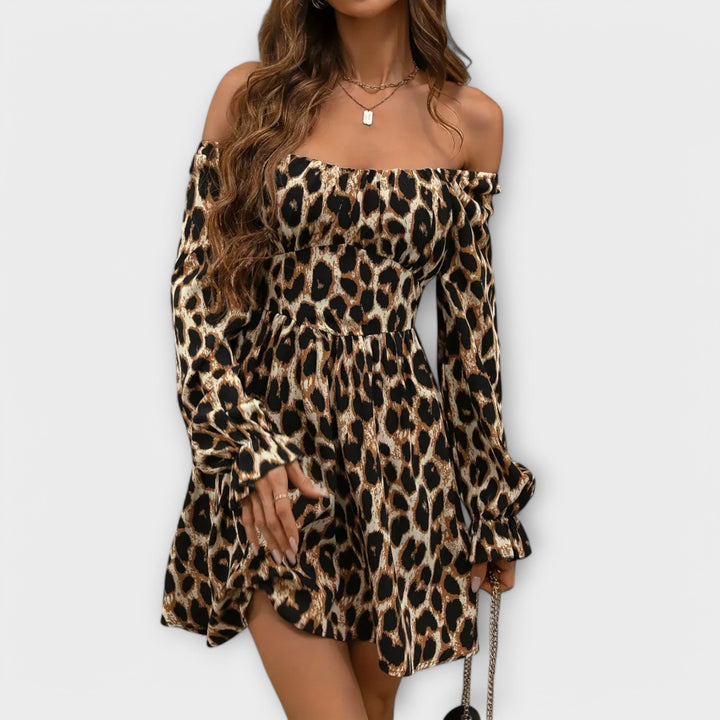 Robe avec imprimé léopard