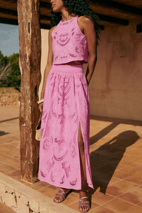 Moema - Ensemble Rose en Dentelle