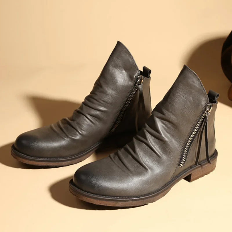 Paulo - Bottes Chelsea en Cuir