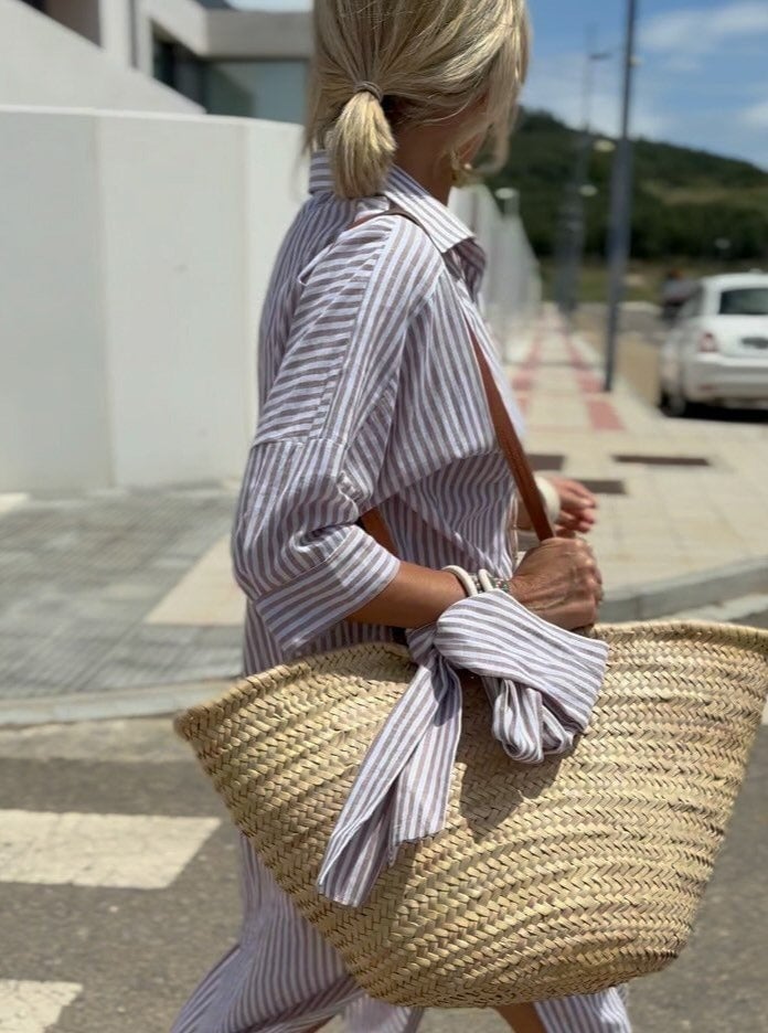 Verónica - Chemise Classique Rayée