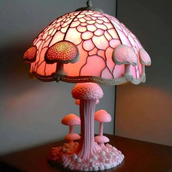Lampe de Table Rose avec Lumière Douce