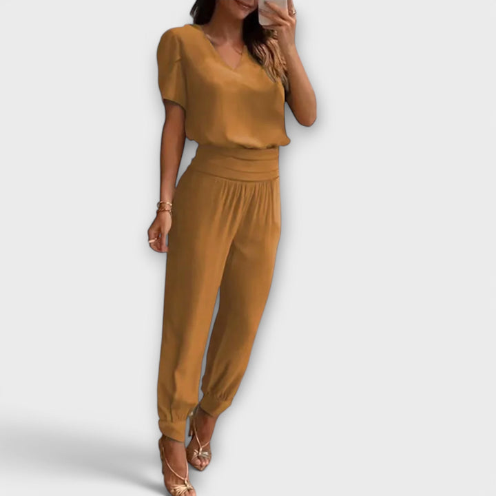 Irmelinda - Ensemble élégant débardeur et pantalon