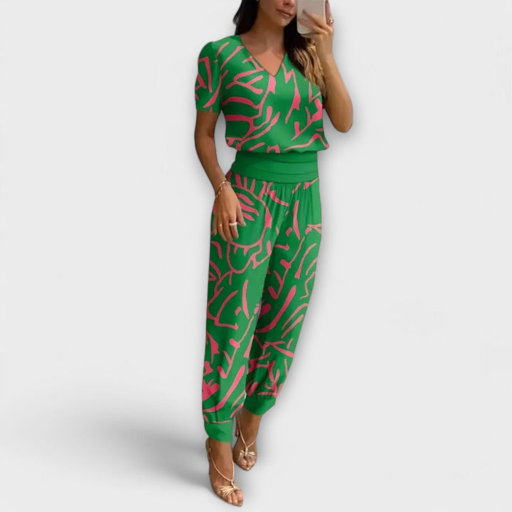 Irmelinda - Ensemble élégant débardeur et pantalon