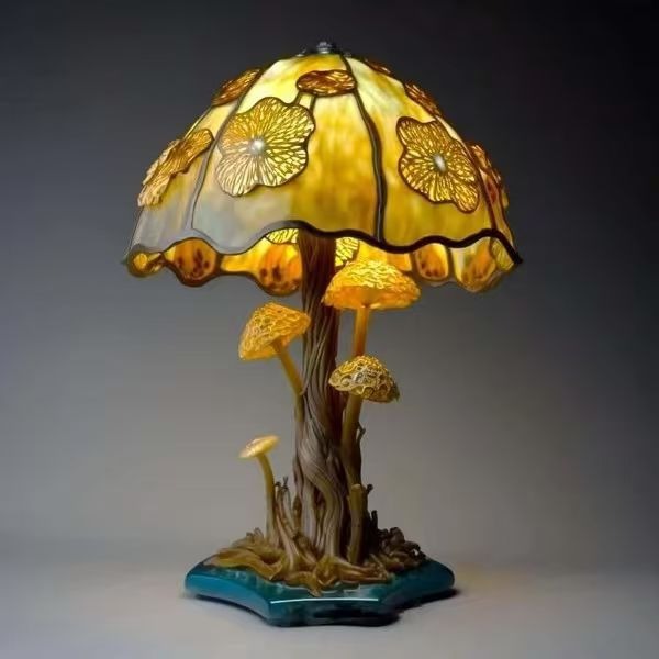 Lampe de Nuit en Forme de Champignon Fait Main