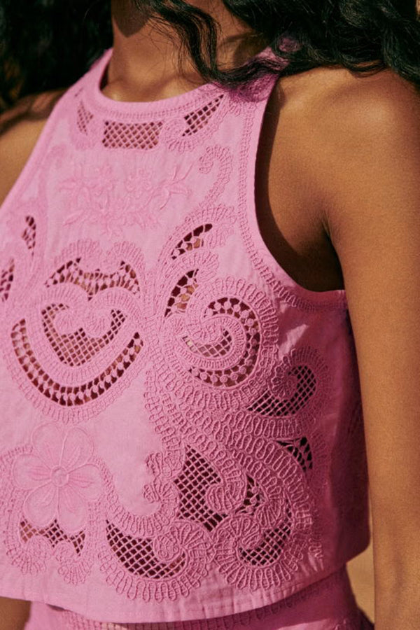 Moema - Ensemble Rose en Dentelle
