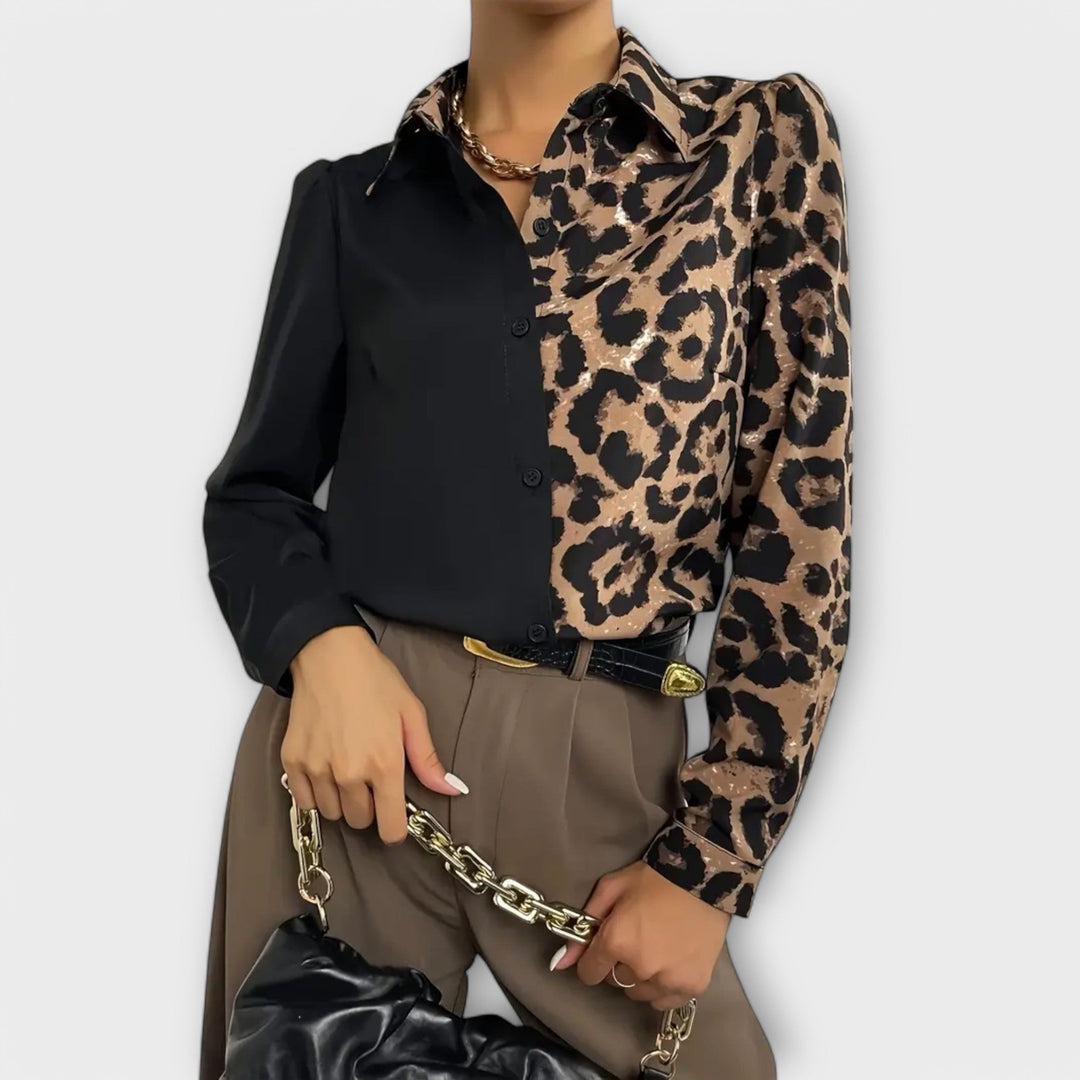 Valentina - Blouse léopard simple