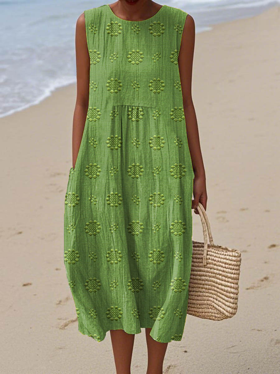 Franca - Robe en coton sans manches