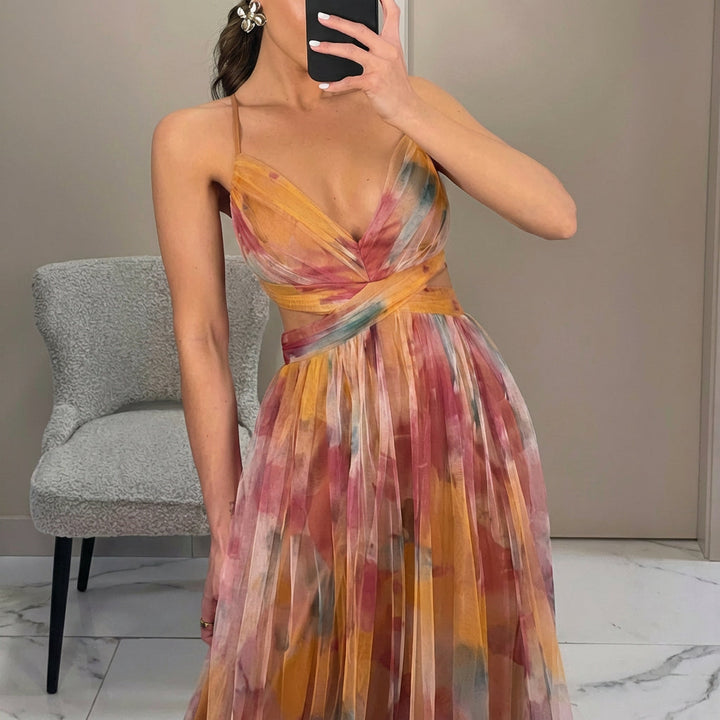 Margarida - Robe Maxi avec Imprimé Floral
