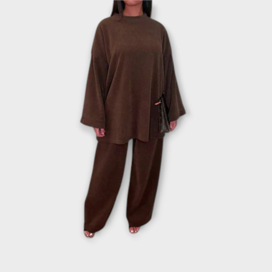 Ingrid - Ensemble Plus Size Côtelé