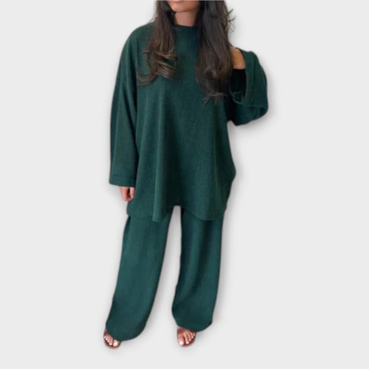 Ingrid - Ensemble Plus Size Côtelé