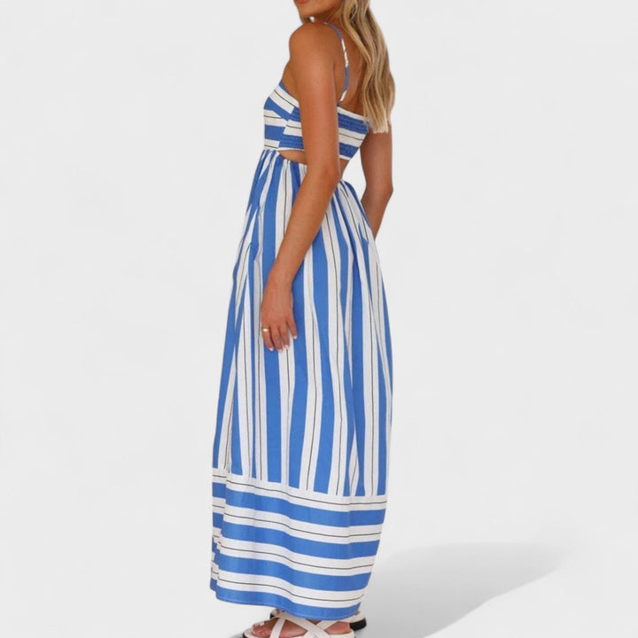 Isabel - Robe longue à rayures