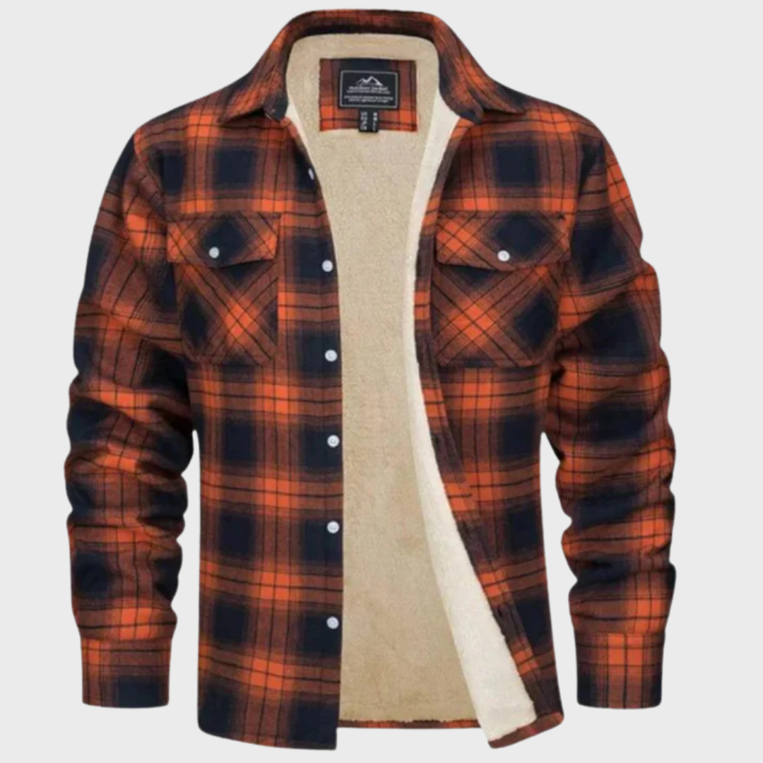 Tiago - Veste Trucker Rayée en Fleece