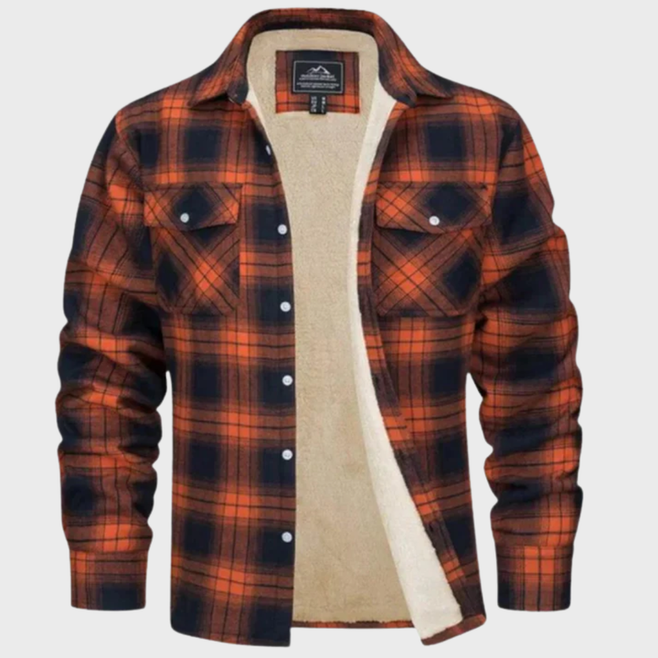 Tiago - Veste Trucker Rayée en Fleece