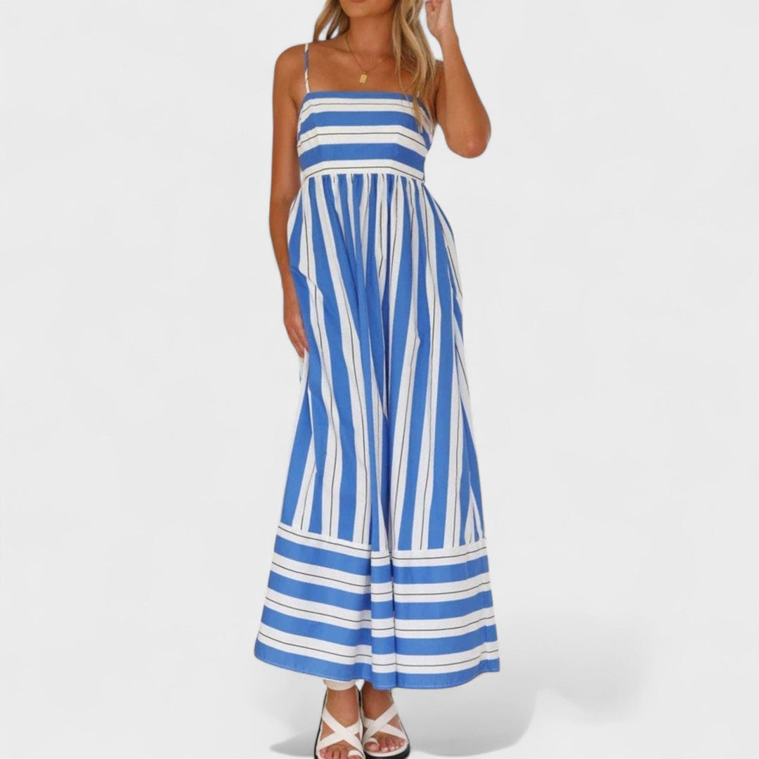 Isabel - Robe longue à rayures