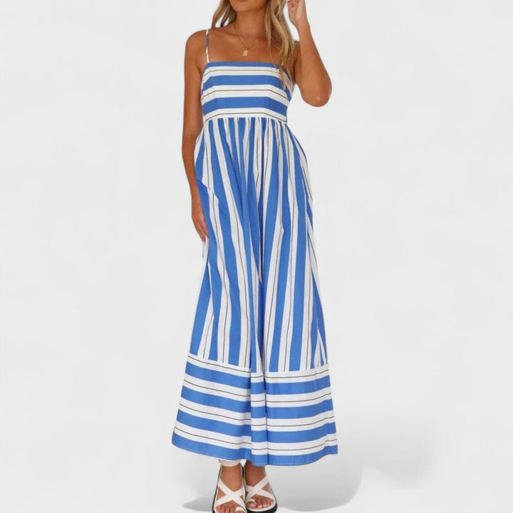 Isabel - Robe longue à rayures